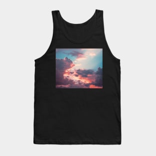 Blue sky, pink clouds Tank Top